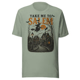 Take Me To Salem - Unisex Halloween T-Shirt - Sage Green