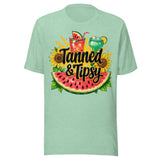 Tanned and Tipsy - Unisex T-Shirt - Mint Green