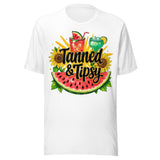 Tanned and Tipsy - Unisex T-Shirt - White