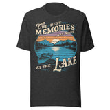 The Best Memories Are Made At The Lake - Unisex T-Shirt - Midnight Navy - Dark Gray