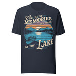 The Best Memories Are Made At The Lake - Unisex T-Shirt - Midnight Navy - Navy Blue