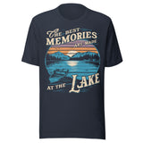 The Best Memories Are Made At The Lake - Unisex T-Shirt - Midnight Navy - Navy Blue