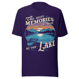 The Best Memories Are Made At The Lake - Unisex T-Shirt - Midnight Navy - Team Purple