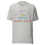 The Lake Is My Happy Place - Unisex T-Shirt - Athletic Gray