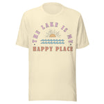 The Lake Is My Happy Place - Unisex T-Shirt - Natural
