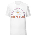 The Lake Is My Happy Place - Unisex T-Shirt - White