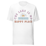 The Lake Is My Happy Place - Unisex T-Shirt - White