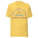 The Lake Is My Happy Place - Unisex T-Shirt - Yellow