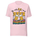 The Only BS I Need Is Beer And Sunshine - Unisex T-Shirt - Soft Pink