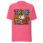 Trick Or Treat - Unisex Halloween T-Shirt - Charity Pink