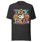 Trick Or Treat - Unisex Halloween T-Shirt - Dark Gray