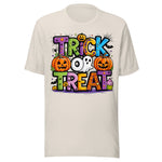 Trick Or Treat - Unisex Halloween T-Shirt - Dust White