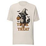 Trick Or Treat Trash Panda - Unisex Halloween T-Shirt - Dust White