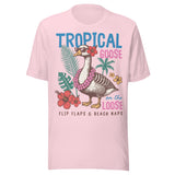 Tropical Goose On The Loose - Unisex T-Shirt - Soft Pink