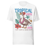 Tropical Goose On The Loose - Unisex T-Shirt - White