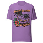 Tropical Paradise Relax and Unwind - Unisex T-Shirt - Purple