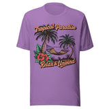 Tropical Paradise Relax and Unwind - Unisex T-Shirt - Purple
