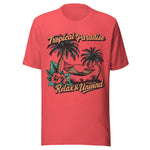 Tropical Paradise Relax and Unwind - Unisex T-Shirt - Red