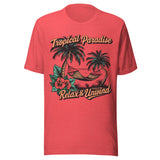 Tropical Paradise Relax and Unwind - Unisex T-Shirt - Red