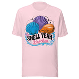 Vintage Shell Yeah Beaches - Unisex T-Shirt - Soft Pink