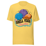 Vintage Shell Yeah Beaches - Unisex T-Shirt - Yellow