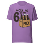 Working On My 6 Pack - Unisex T-Shirt - Heather Team Purple