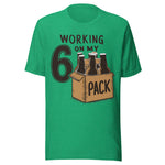 Working On My 6 Pack - Unisex T-Shirt - Kelly Green